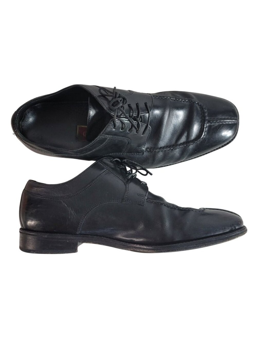 Cole Haan Mens Leather Oxfords Dress Shoes Black Size 10M Lace Up #C01594